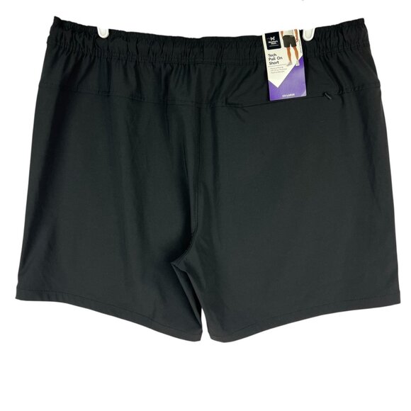 Member's Mark Men's Pull-on UPF 30 Moisture Wicking Black Tech Shorts Sz XXL NWT - Picture 2 of 11